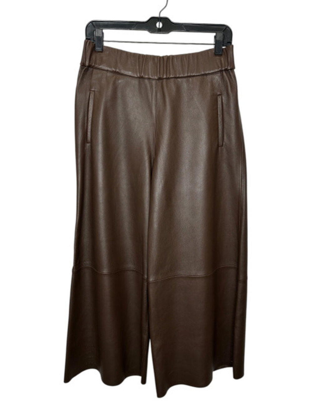 SPRWM Wide Leg Leather Culotte Pants